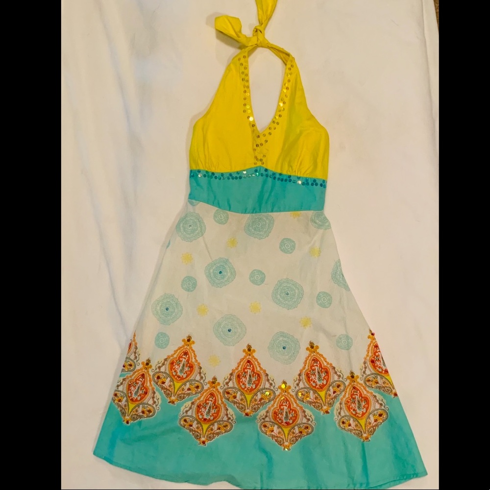 Boho, halter neck sundress